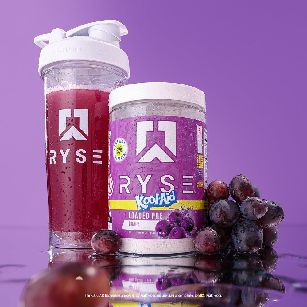 RYSE Up Supplements logo close-up on bottle