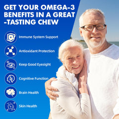Saajoor vegan Omega-3 gummies nutrition panel shows EPA and DHA amounts