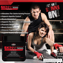 Saba Skinny 5000 capsules close-up signaling appetite control.