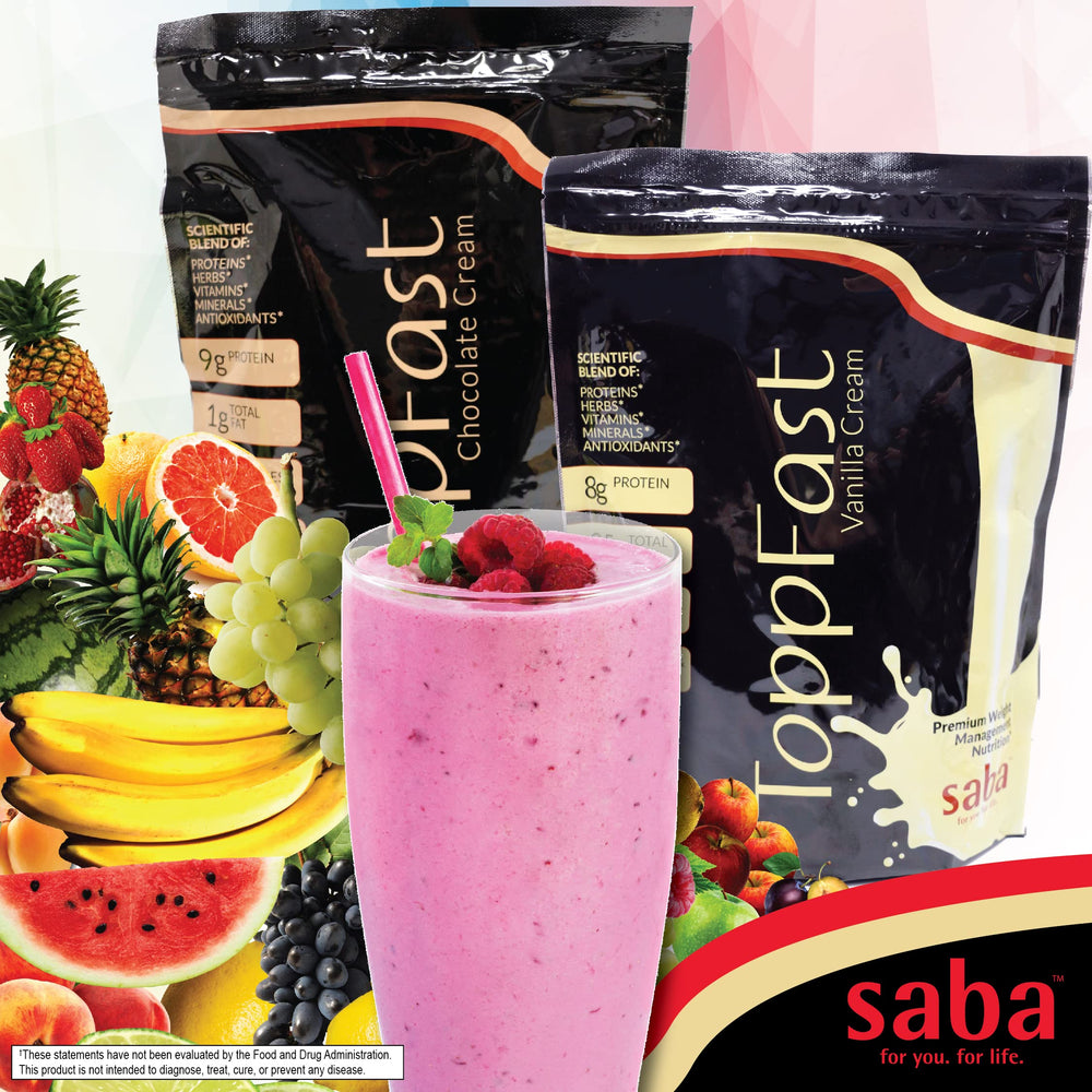 Saba ToppFast ingredients with herbs and vitamins for daily wellness