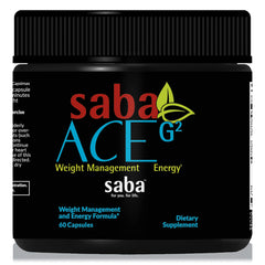Saba ACE G2 bottle front showing sleek design for on-the-go energy and focus