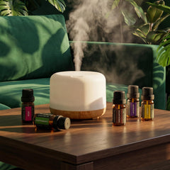 SACATR bergamot essential oil bottle uplifting daytime aroma.