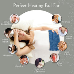 Sacksy Thyme moist heat pad demonstrates long heat retention after microwaving.