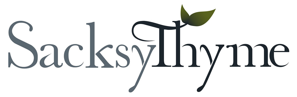 SacksyThyme USA-made neck wrap with domestically grown flaxseed.