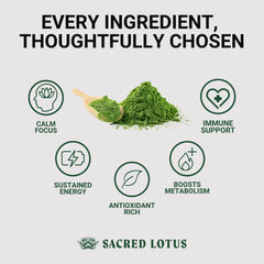 Sacred Lotus Dawn Patrol scoop for precise one-scoop servings.