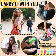 Sacubee vanilla 1oz hand sanitizer bottle for gentle cleansing at work.