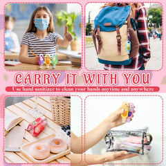 Sacubee vanilla scented hand sanitizer keychain for comforting fragrance