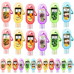 Sacubee 24 pack hand sanitizer keychain set for on the go cleansing