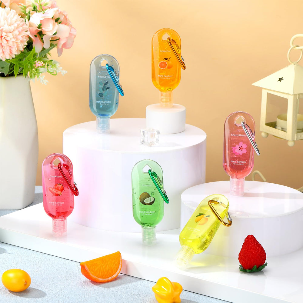 Sacubee Eucalyptus scented hand sanitizer keychain-refreshing fast-absorbing gel.