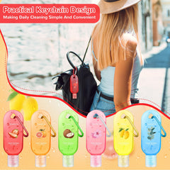 Sacubee Mango scented hand sanitizer keychain-vibrant scent for daily hygiene.