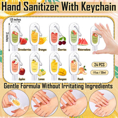Sacubee travel-size 1oz hand sanitizers ideal for pockets and purses.