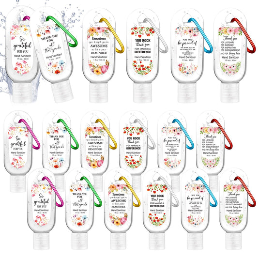 Sacubee watermelon hand sanitizer bottle on a keychain for on-the-go freshness.