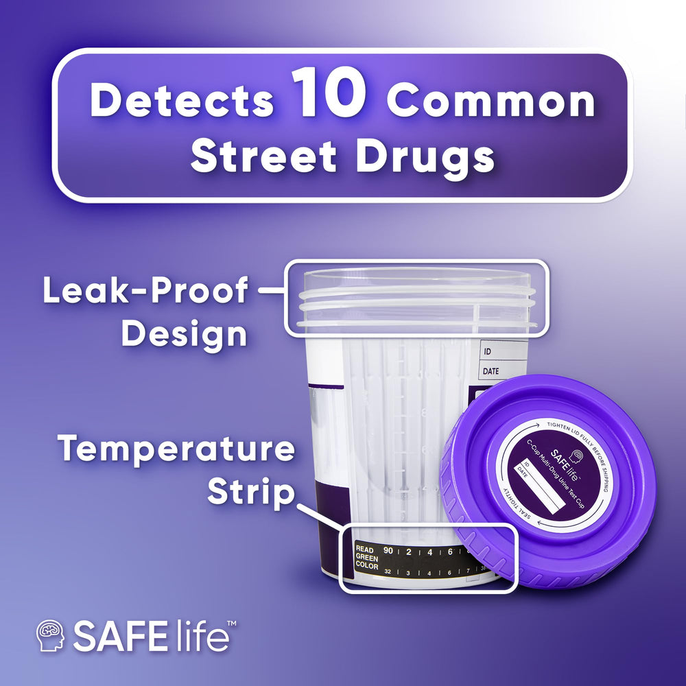 SAFE LIFE 25-pack result reading shows a clear five-minute read.