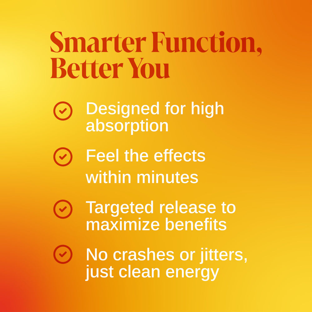 SAGA Surge shot in hand captures convenient, quick-use energy.