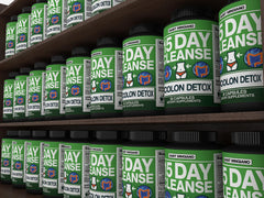 Saint Mingiano 15 Day Cleanse bottle with dosage guide shown.
