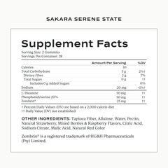 SAKARA Serene State serenity scene suggests possible daily stress relief and improved focus.