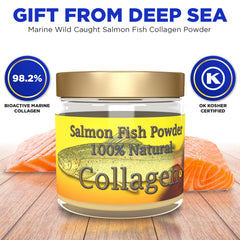 Salcoll Collagen nutrition label highlighting marine collagen content