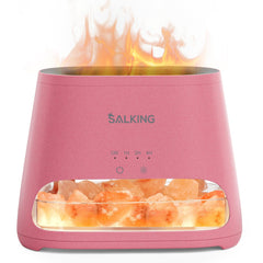 SALKING Himalayan salt lamp diffuser glow creates a warm ambient atmosphere.