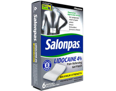 Salonpas Lidocaine patch neck-application highlights fast, localized relief for neck stiffness.