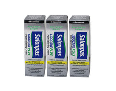 Salonpas Lidocaine Plus Cream pack front view for quick relief on the go.