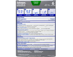 Salonpas unscented relief patch offers discreet, fragrance-free use.