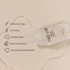 Salt Lab Kids Magnesium Oil Spray on feet before bedtime for calm routines