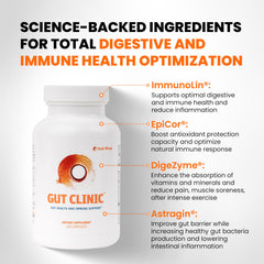 SaltWrap Gut Clinic bottle being poured for easy daily use