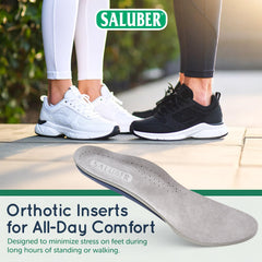 Saluber insoles with pressure-relief design reduce fatigue during work.
