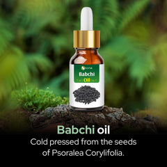 Salvia Babchi Oil packaging with label communicates product identity and quality.