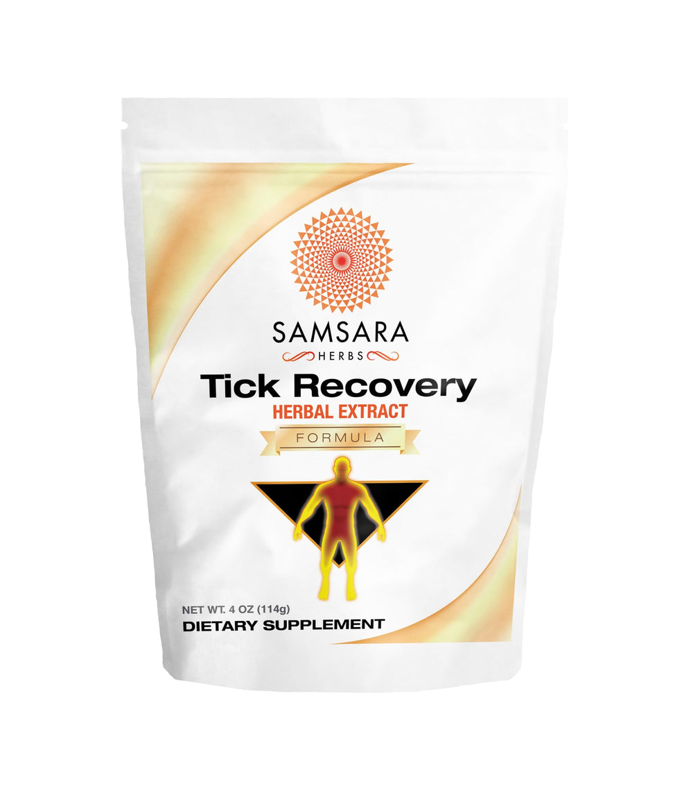 Samsara Herbs Tick Recovery bottle front, premium herbal blend for daily wellness.