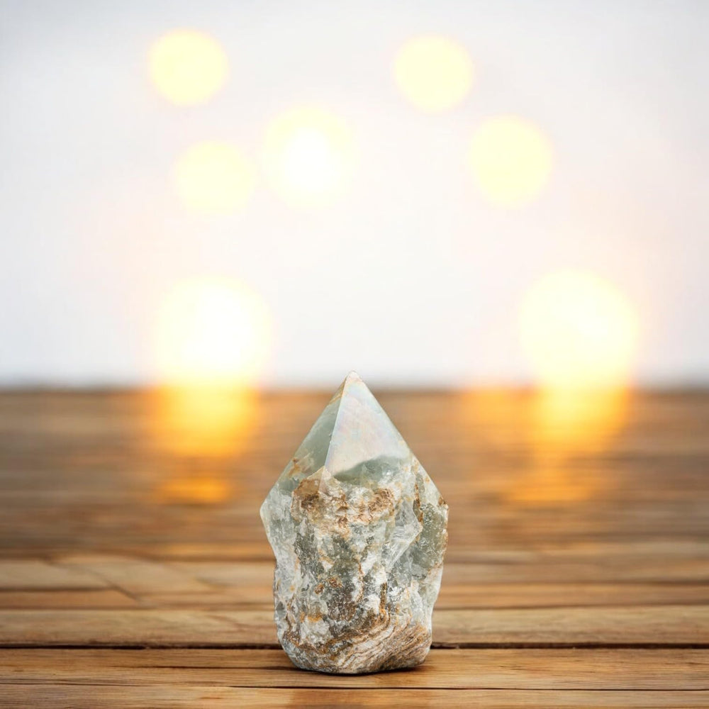 SAMSARI Blue Onyx crystal points portable compact for travel
