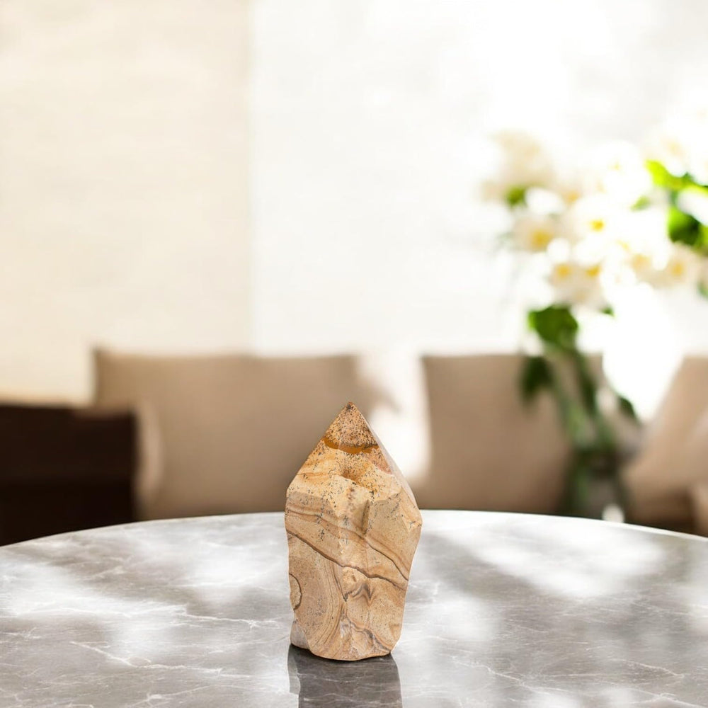 SAMSARI crystal point duo used for portable grounding during travel