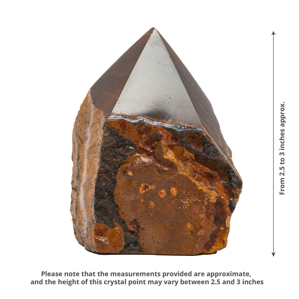 SAMSARI Tiger Eye crystal-points ready for meditation and yoga setups.