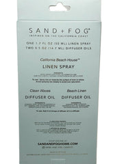 Sand and Fog coastal aromatherapy scene creates easy ambiance with eucalyptus.