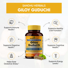 SANDHUHERBALS Giloy powder pour demonstrates easy daily dosing.