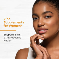 Sandhu Herbals Zinc capsules side view showing compact design.