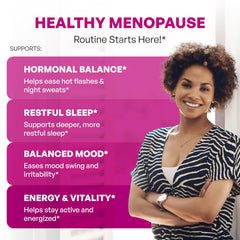 Sandhu's Complete Menopause Support capsules on a clean surface for daily use