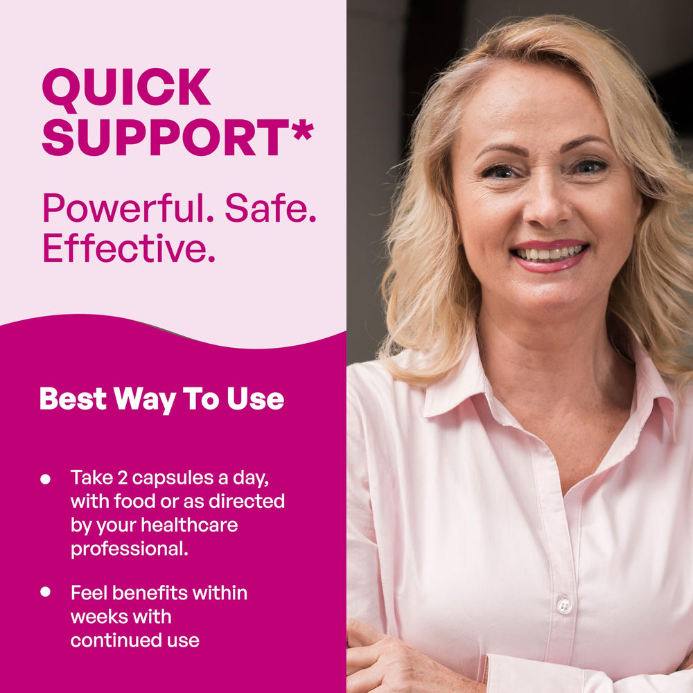 Sandhu's Complete Menopause Support packaging showing USA-made quality