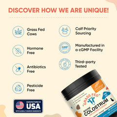 Sandhu's globally sourced ingredients reflect premium bovine colostrum quality.