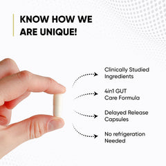 Sandhu's Gut Health third-party tested seal reflects quality assurance.