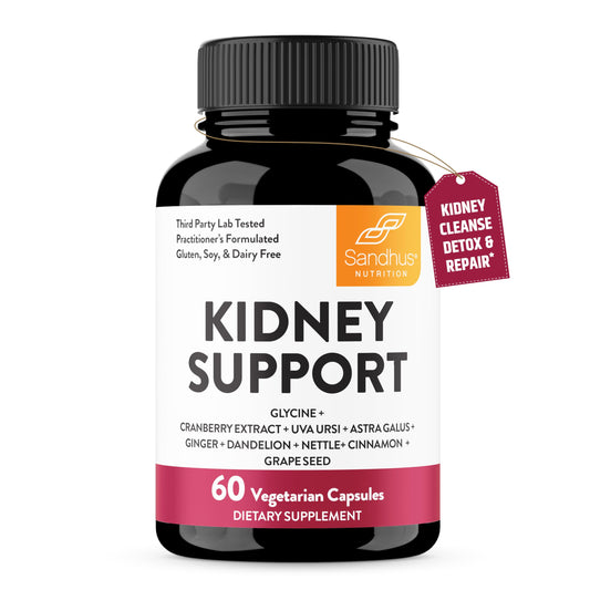 Sandhu's Kidney Cleanse bottle cap for easy daily routine.
