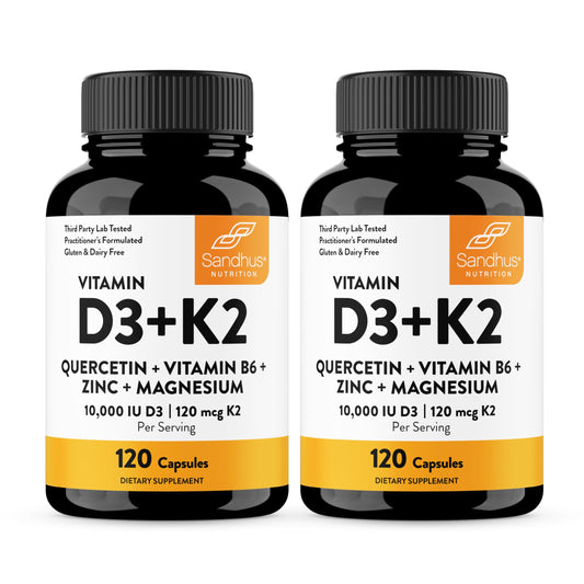 Sandhu's vitamin d3 k2 magnesium bottle pour for easy dosing
