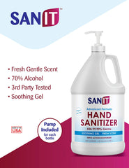 Sanit 1-gallon bulk refill option for easy stocking