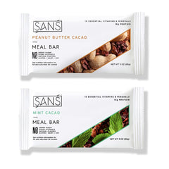 SANS Chocolate Lovers Bar wrapped for a portable high-protein snack.