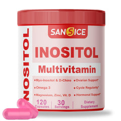 SANSICE Myo & D-Chiro Inositol bottle front supports daily wellness.