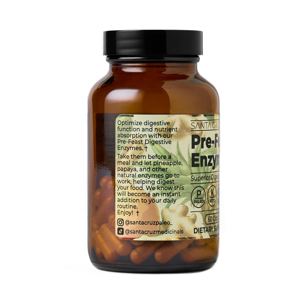 Santa Cruz Paleo bottle pouring capsules for daily digestive support