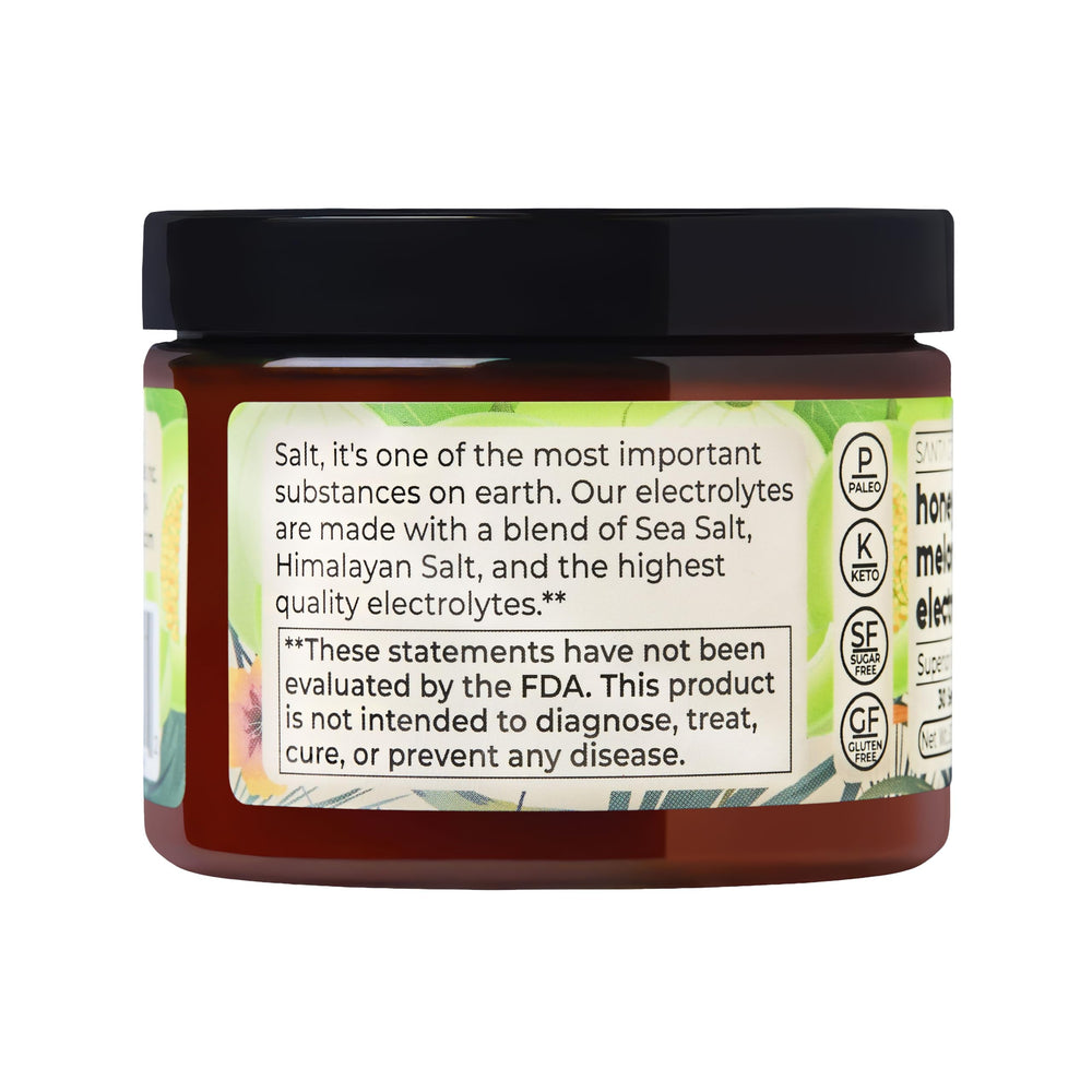 Gym bag hydration booster with Honeydew Melon electrolyte powder.