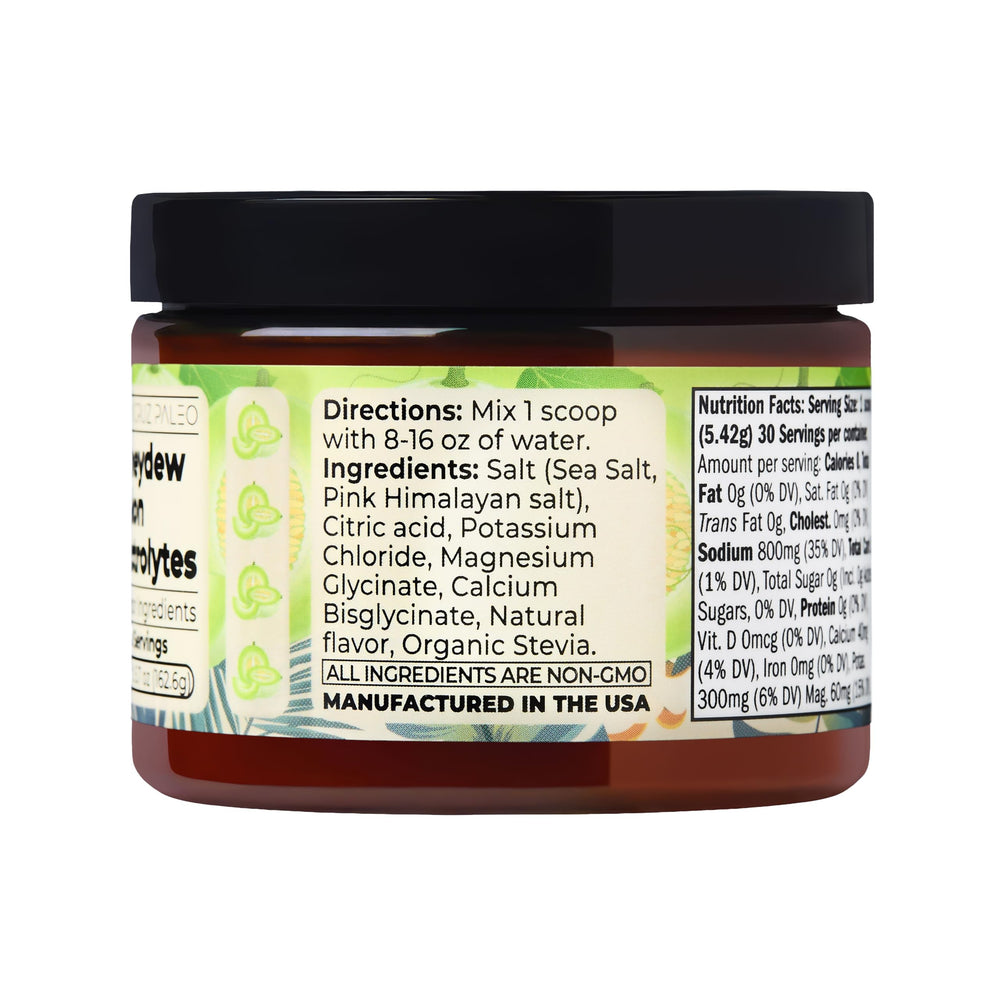 Hiking with Honeydew Melon electrolyte for outdoor hydration with minerals.