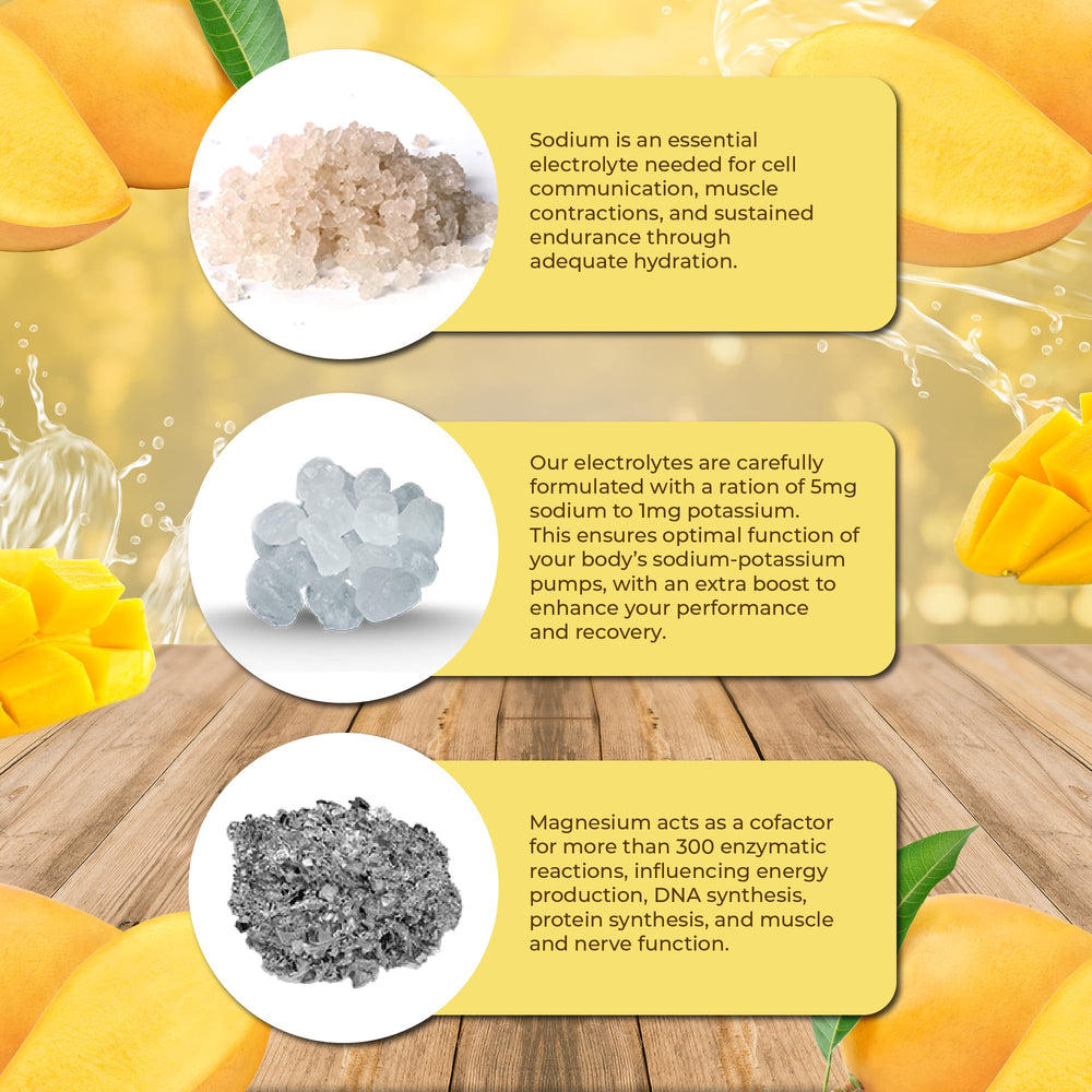Santa Cruz Paleo Electrolyte Mango dissolves easily in water.