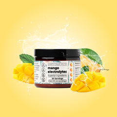 Santa Cruz Paleo Electrolyte Mango powder scoop for quick servings.